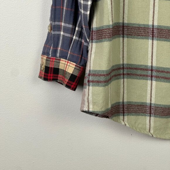 Dolls Kill x Holly Hobbie Mixed Plaid Flannel Shirt - Picture 8 of 11